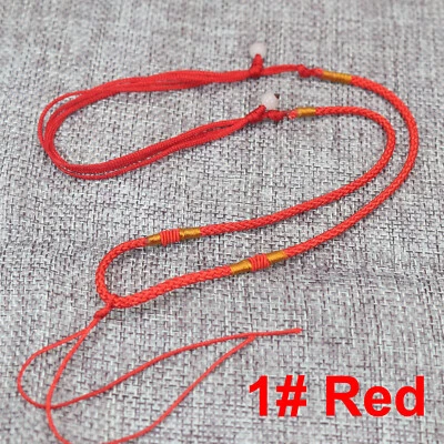 Collar de cuerda ajustable trenzado tejido a mano de 10 cuerdas chinas para colgantes de jade Foto 1 de 4