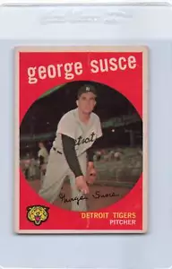 1959 Topps #511 George Susce Tigers Fair *6272 - Foto 1 di 2
