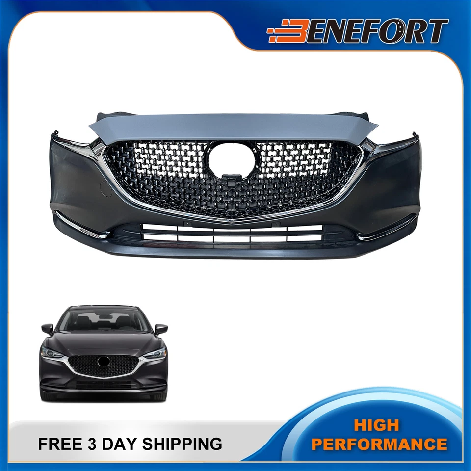 Conjunto de parrilla inferior superior del parachoques delantero sin PDC para Mazda 6 2018 2019 2020 2021 Foto 1 de 1