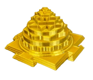 Meru Sri Shri Shree Yantra Yantram Vastu Laxmi Lakshmi Statue 3D Printed - Picture 1 of 8