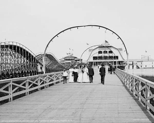 Boardwalk Casino Toledo Ohio 1910 Classic 8 by 10 Reprint Photograph - Bild 1 von 1