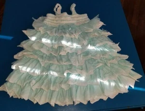 Isobella & Chloe Girls white & baby Blue tulle Easter party formal Dress size 5 - Picture 1 of 4