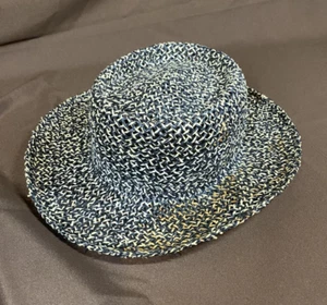 Sombrero de golf Town Talk negro y tostado paja sol playa * MANCHA - Imagen 1 de 8