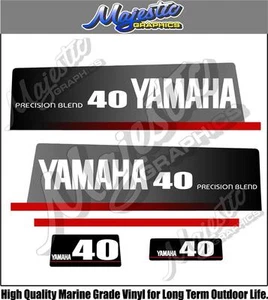 YAMAHA - 40hp PRECISION BLEND - DECALS - OUTBOARD DECALS - Picture 1 of 1