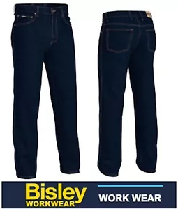 BISLEY WORKWEAR - ROUGH RIDER CLASSIC EVERYDAY DENIM WORK JEAN - BP6050 - Picture 1 of 3