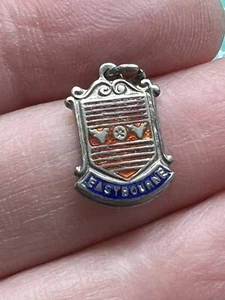 Silver,Enamel Vintage EASTBOURNE Coat of Arms Souvenir Charm - Picture 1 of 3
