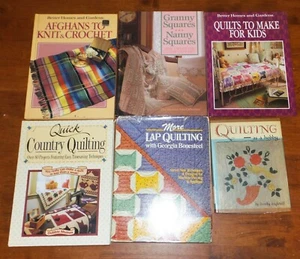 Lot of 6 Quilting, Afghans Books & Patterns - Hardback - Lot #3 - Bild 1 von 4