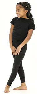 Lot Of 2 Girls Black Girl Leggins Leggings 5 6 S P New School Basics NWT Small 6 - Picture 1 of 5