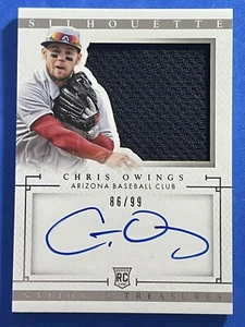 2014 National Treasures Silhouette RPA Patch Auto Chris Owings 86/99 #14 - Picture 1 of 3