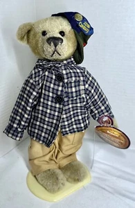 New Teddy Bear Brass Buttons Complete with Clothes and Stand - Picture 1 of 13