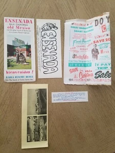 Vintage 1960er Jahre Bahia Resort Hotel Ensenada Baja CA Mexiko Touristenbroschüre + Flyer - Bild 1 von 8
