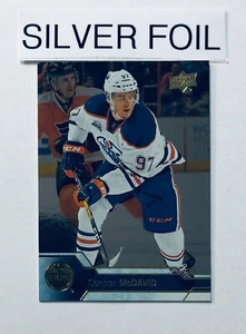 Connor McDavid 2nd Year SILVER FOIL 2016-17 Upper Deck Card #75 Oilers Rare - Bild 1 von 2