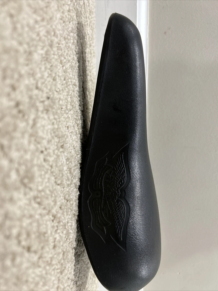 Asiento de bicicleta vintage 1980 Troxel cuero negro estampado Eagle BMXBike (A231) Foto 1 de 4