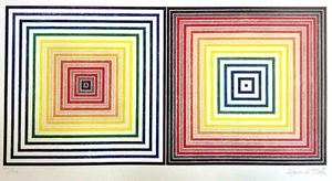Frank Stella Lithograph (COA Original Signed Pen) Numbered Pencil 275ex - Picture 1 of 14