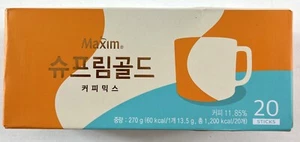 Maxim Supreme Gold Coffee Mix 13,5 g x 20 bastoncini caffè istantaneo coreano - Foto 1 di 4