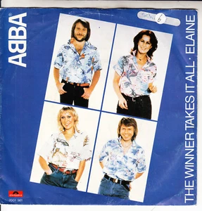 ABBA The Winner Takes It All PICTURE SLEEVE 7" 45 record + juke box title strip - Picture 1 of 3