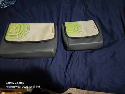 2 Official XBOX 360 Travel Bag Backpack Carrying Case for Console, Games & More - Image 1 of 4