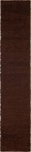 Schokoladenbraun Shag Läufer Teppich 2x6 Luxus Komfort Weich und Plüsch Design - Bild 1 von 9