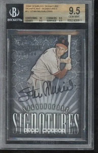1998 Donruss Signature Series Autograph Stan Musial No 988 of 2000 BGS 9.5 RARE - Picture 1 of 2
