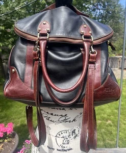 ITALIAN LEATHER High Quality BACKPACK Bag Brief Case Large TORO FIRENZE - Picture 1 of 18