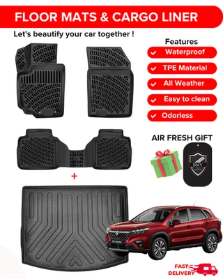 Juego completo alfombrillas revestimientos superiores de coche para Suzuki SX4 S-Cross 3D TPE 2013-2021 Foto 1 de 4