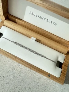 Brilliant Earth Round Cut Lab Grown Diamond Tennis Bracelet 925 Silver - Picture 1 of 6