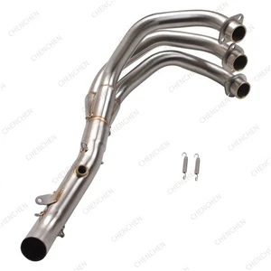 For Yamaha MT09 FZ09 Tracer 900 Exhaust System Front Link Pipe Header Tube 51mm - Picture 1 of 8