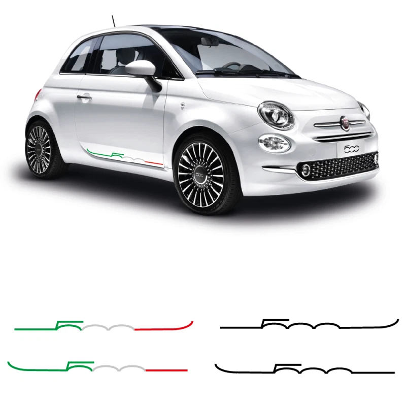 calcomanías laterales ItaliaCurve Fiat 500 Foto 1 de 1