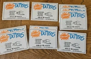 NICKTOONS TATTOOS TOPPS 1993 NICKELODEON LOT OF 6x NEW PACKS - Bild 1 von 9