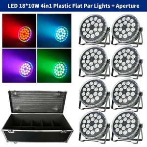 18x12W RGBW 4in1 DMX512 LED Par Can Licht mit Halo Ring für DJ Bar Party Bühne - Bild 1 von 14