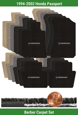 Juego de alfombrillas bereber personalizadas para Honda Passport 1994-2002 con logotipo (4 piezas) #RM9 Foto 1 de 4