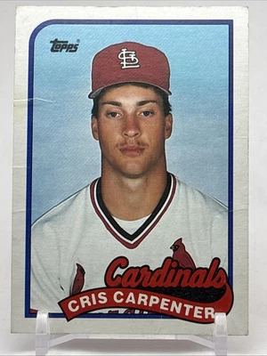 1989 Topps [RC] #282 Chris Carpenter Cardenales de San Luis Foto 1 de 2