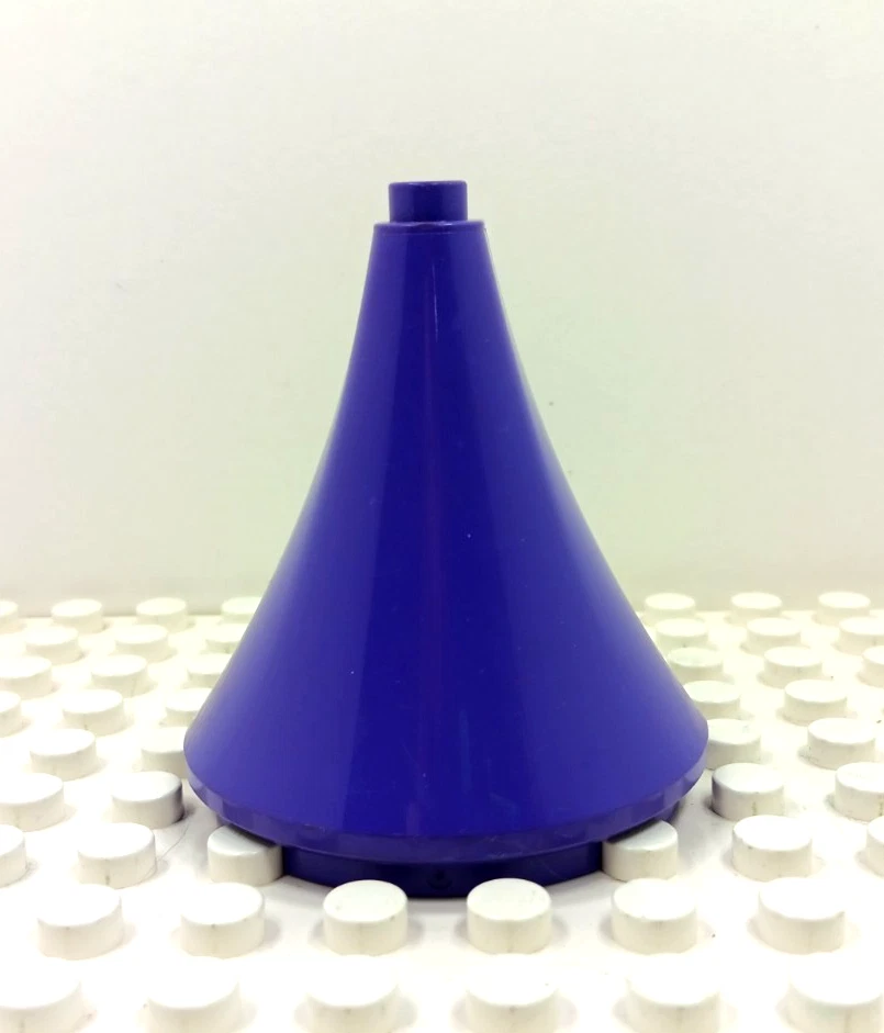 Lego Duplo Artículo Grande Castillo/Balcón Medio Techo Aguja Púrpura Foto 1 de 3