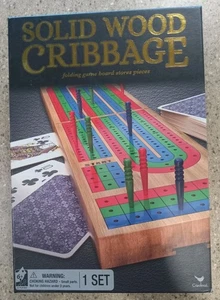 Tavola pieghevole CRIBBAGE IN LEGNO MASSELLO con GIOCO COMPLETO 2020 - Foto 1 di 4