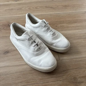 Sneakers Vince Blair in pelle bianca con lacci taglia 9/39 usura normale - Foto 1 di 8