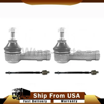 For 1995-1998 Hyundai Sonata 2.0L 4x Steering Tie Rod End Front Inner Outer - Image 1 of 4