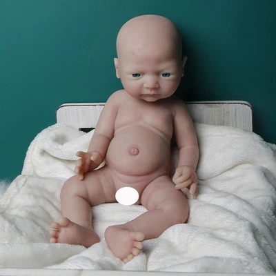 New 18 inch Lovely Baby Girl Lifelike Full Silicone Reborn Baby Doll Gifts Kids - Image 1 of 4