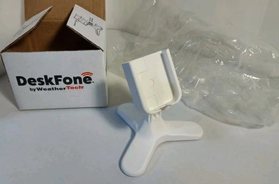 🆕 Blanco WeatherTech DeskFone Soporte Ajustable para Escritorio/Contador Teléfono Celular Hecho🇺🇲 Foto 1 de 4