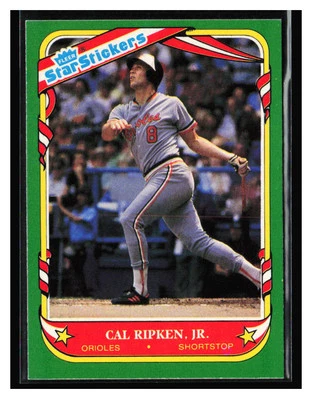 1987 Fleer Star Stickers #101 Cal Ripken, Jr. - Image 1 of 2