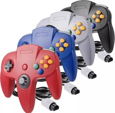 New Wired Controller Joystick Compatible With Nintendo 64 N64 Video Game Console - Image 1 of 4