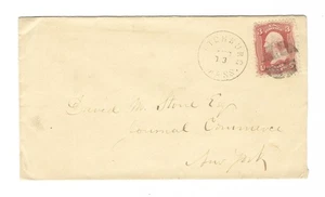 Nice 3c red Washington Scott #94 w/ F Grill on Fitchburg Mass Postmark Cover! - Picture 1 of 1