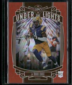 2021 Panini Legacy #UL-JC Ja'Marr Chase Under the Lights Ruby #/50 - Picture 1 of 2