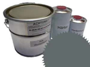 1 Liter Set 2K Autolack RAL 7005 Grau Seidenmatt Seidenglanz Lackpoint Tuning ! - Bild 1 von 1