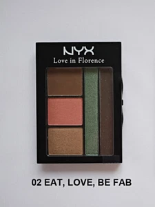 NYX Love in Florence (#02 Eat, Love, Be Fab) Eye Shadow Palette - Picture 1 of 2