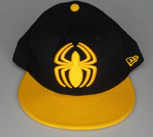 Spiderman Hat New Era 59 Fifty Fitted Sz. 7 5/8 Marvel Comics Embroidered Spider - Picture 1 of 5
