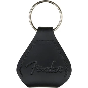 Fender Leather Pick Holder Keychain Black - Picture 1 of 3