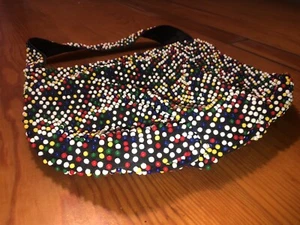 1960’s retro rockabilly / boho purse- caviar multi colored beaded handbag - Picture 1 of 5