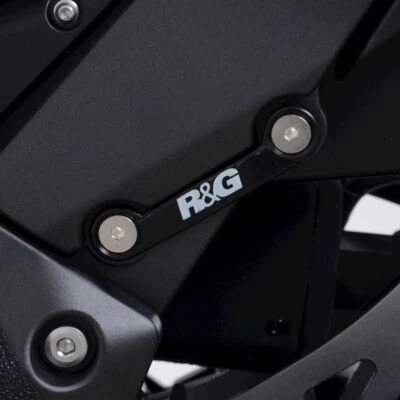 Apoio para os pés R&G Racing preto excluir placas de apagamento LHS para 2022-24 Kawasaki KLR650 - Imagem 1 de 3