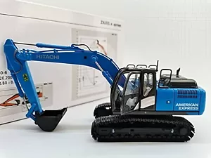 1/50 Hitachi ZAXIS 200-6 Hydraulic Excavator Blue Diecast Model Collection Toy - Picture 1 of 4