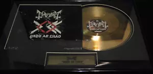 MAYHEM "ORDO AD CHAO" 24K **GOLD** LP (FRAMED) LTD TO 13!!!! - Picture 1 of 1
